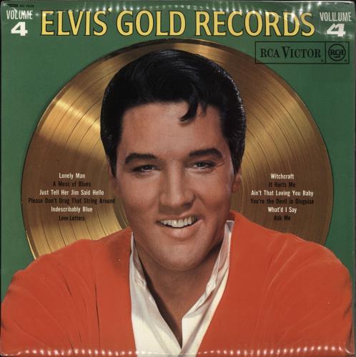 Elvis Presley Elvis' Gold Records Vol. 4 - Orange Label UK